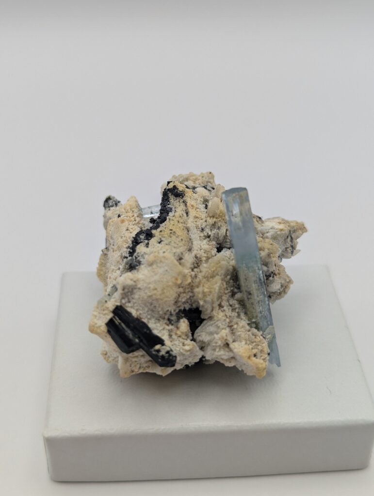 Aquamarine on Matrix – High-Quality Aquamarine Crystal Cluster from Erongo, Namibia
