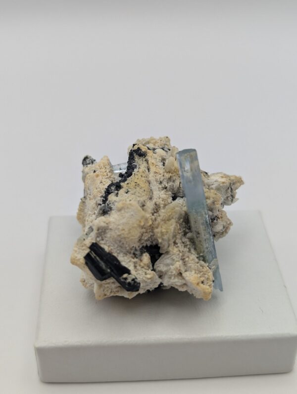 Aquamarine on Matrix – High-Quality Aquamarine Crystal Cluster from Erongo, Namibia