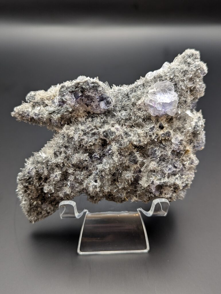 Tanzanite Fluorite on Quartz From Fujian, China
