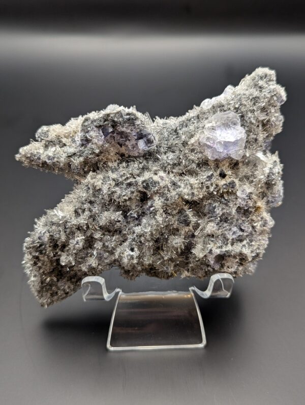 Tanzanite Fluorite on Quartz From Fujian, China