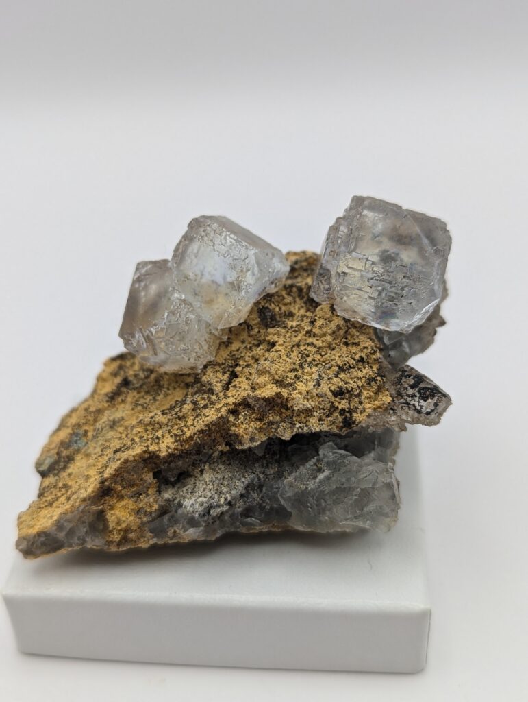 Clear Fluorite on Matrix from China