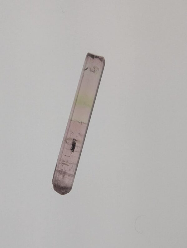 Pink Tourmaline with Green Middle Hue – Rare Bi-Color Crystal from Paprok, Afghanistan