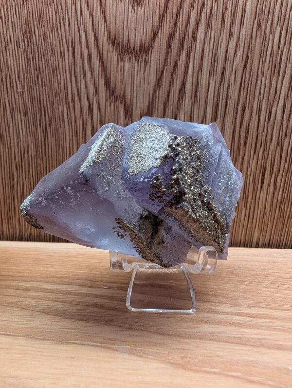 Druzy Pyrite on Fluorite