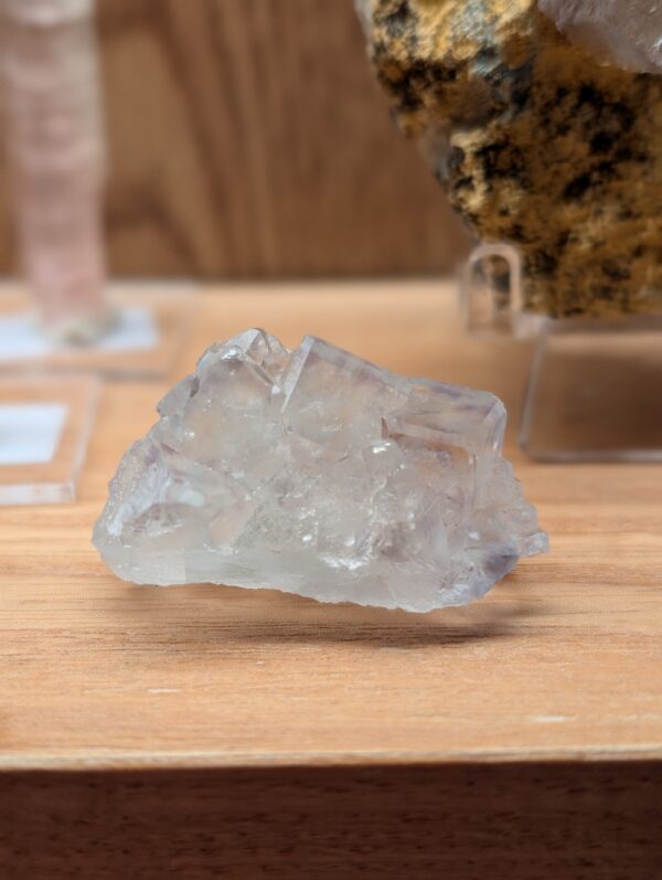 Clear Fluorite with Light Purple Phantoms Thumbnail